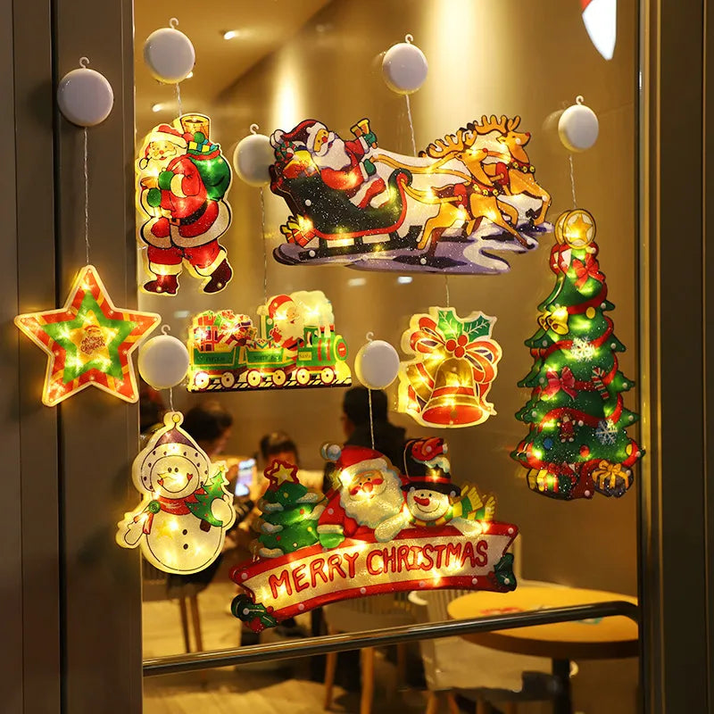 Festival Must-Have🎄Christmas Window Hanging Lights🎁🎁BUY 2 GET 1 FREE