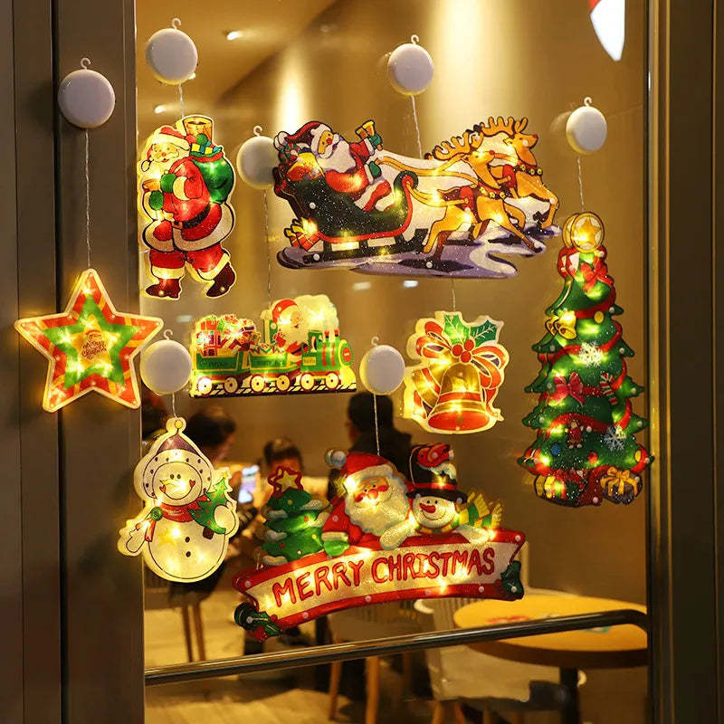 Festival Must-Have🎄Christmas Window Hanging Lights🎁🎁BUY 2 GET 1 FREE