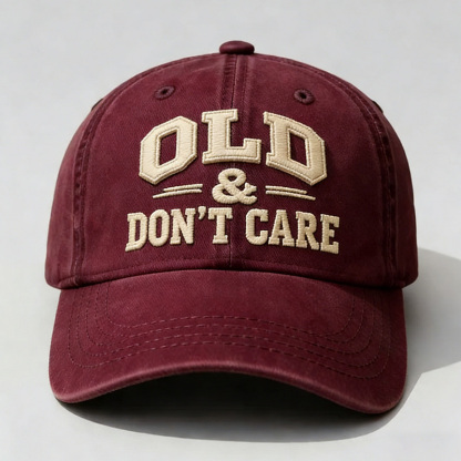 Old & Don't Care Embroidery Cap