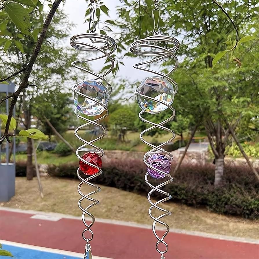 🔥 Last Day Sale Price |✨ Handmade Sacred Journey Spiral Crystal (14 inches Length)