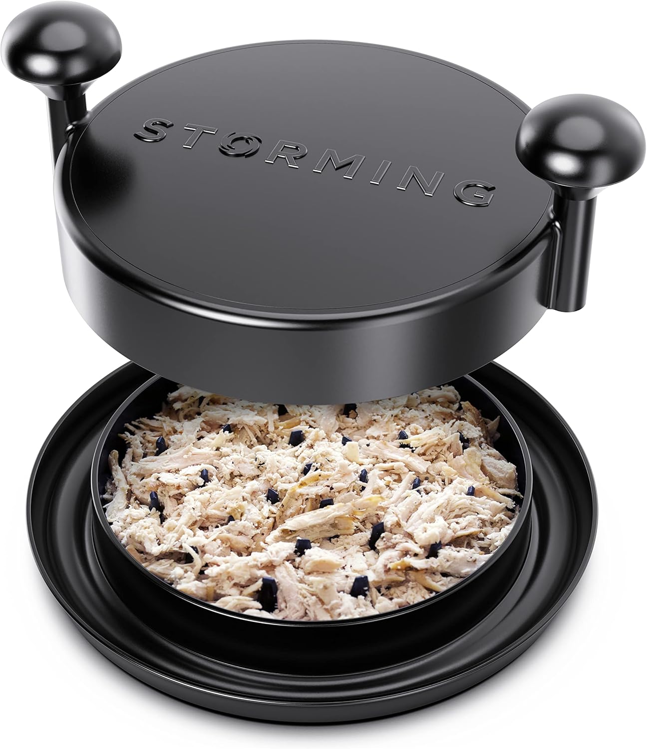 116-Spike Meat Shredder Beast – Effortless Pulled Chicken, Pork & Steak in Seconds! No Claws, No Forks, Just Twist & Shred