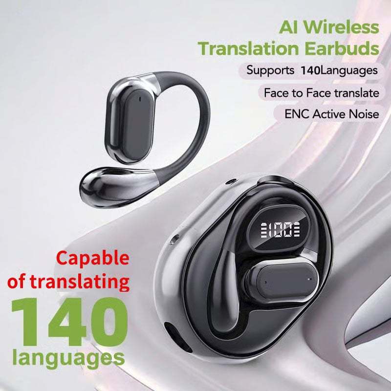 🏆AI Translation Wireless OWS Bluetooth 5.4 Headphones (Compatible with iOS and Android)