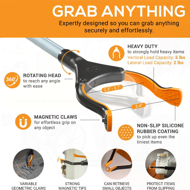 43 Foldable Grabber Reacher Tool for Seniors