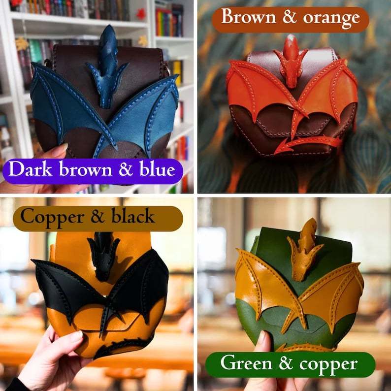 🔥Limited Release! - 🐉Dragon Embrace shoulder bag natural leather(✨Same as in the video)