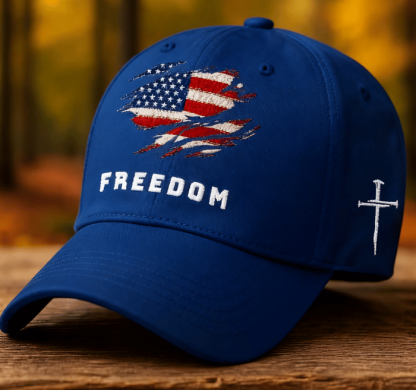 🔥LAST DAY 49% OFF - Unisex Freedom American Flag Print Baseball Cap