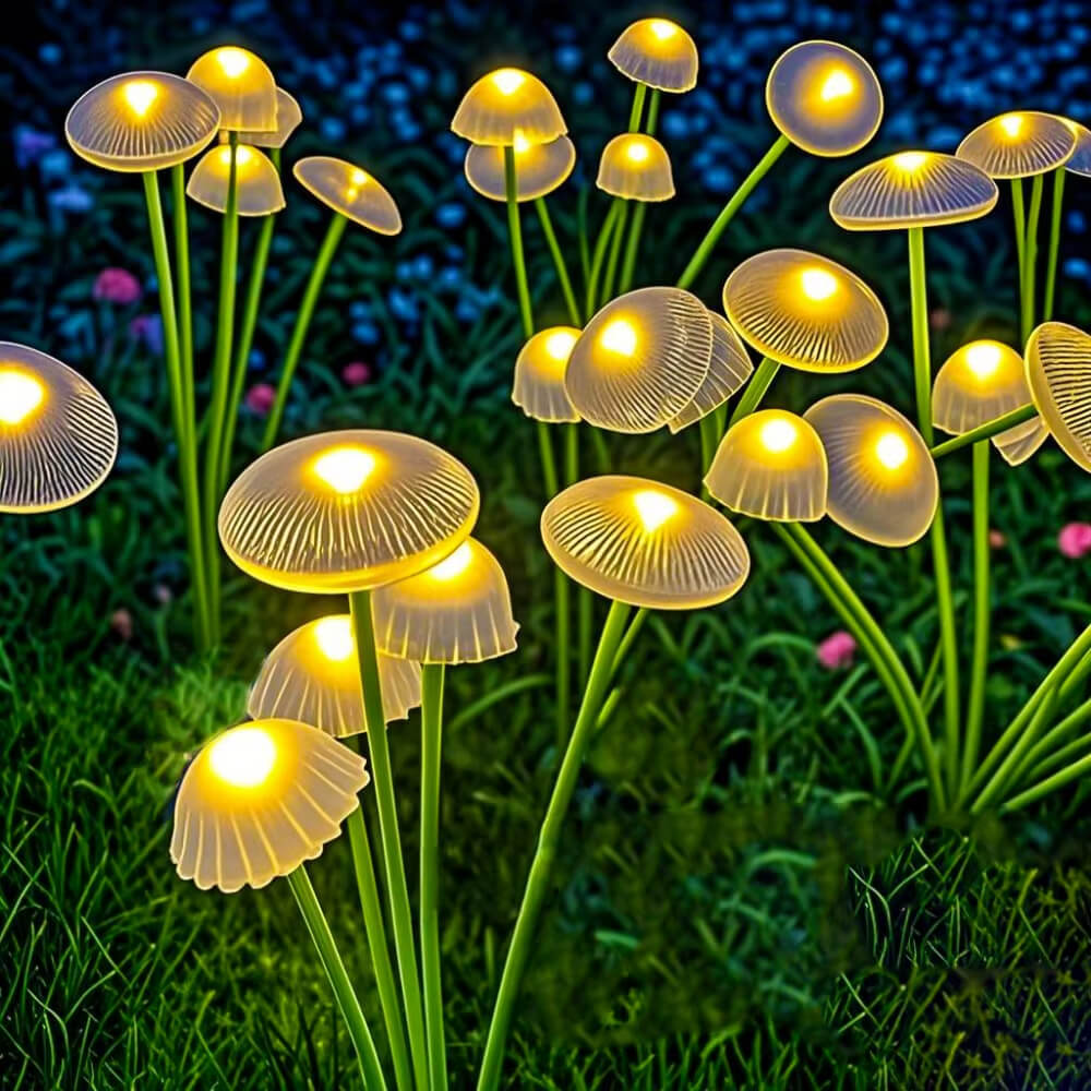 Solar 6LED Jellyfish Lights Mushroom Lights