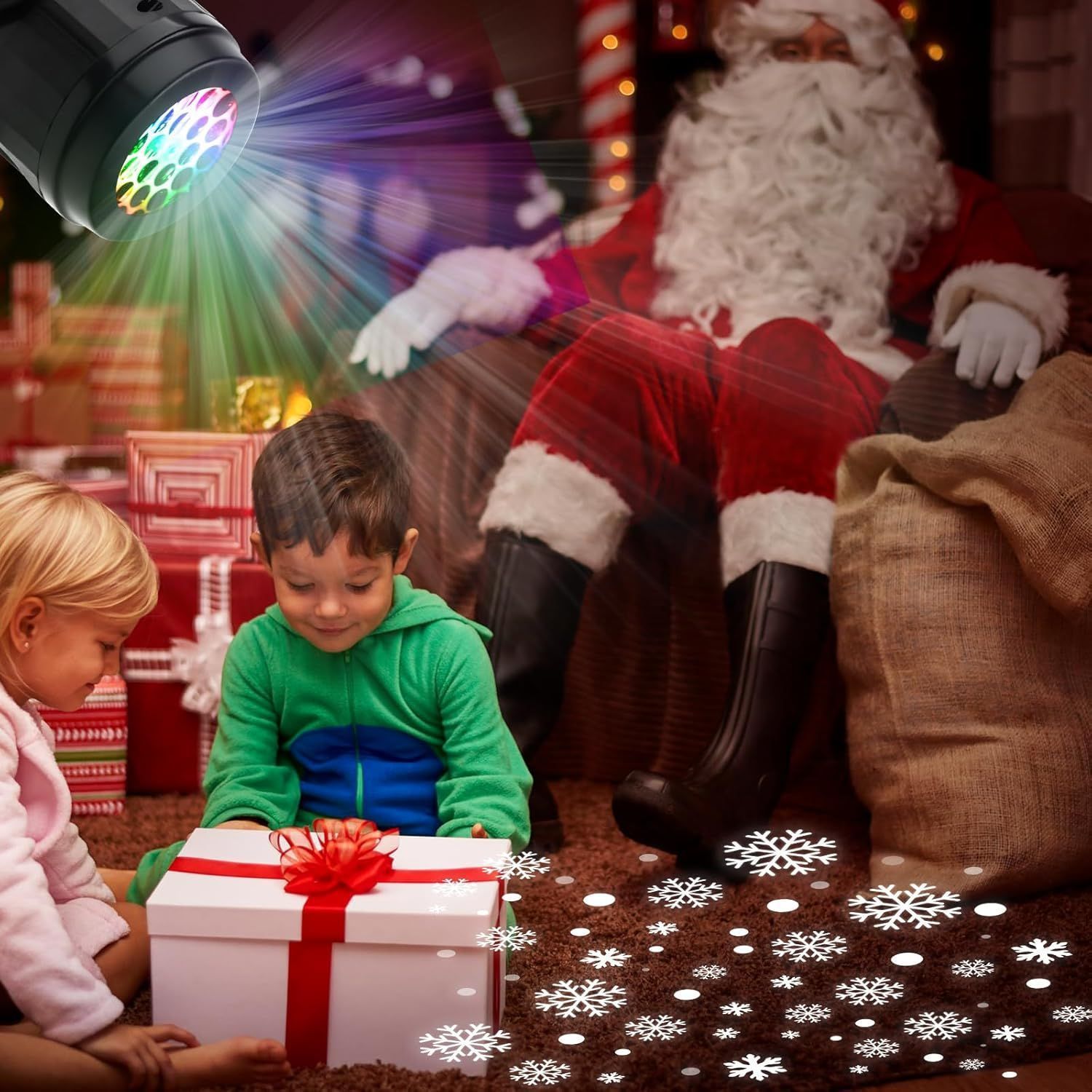 🎅LED Christmas Projection Lamp-16 Patterns of Pure Holiday Magic!🎄✨