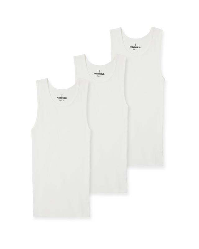 Haus | Premium Ultra-Soft Cotton Fitted Tank 3 Pack