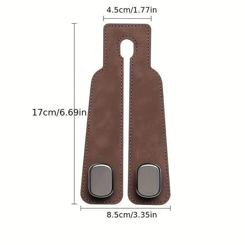 🔥LAST DAY SALE 50% OFF - 🚗Car Seat Back Alcantara Storage Hook - 💥Double Hook Holder for Convenient Storage