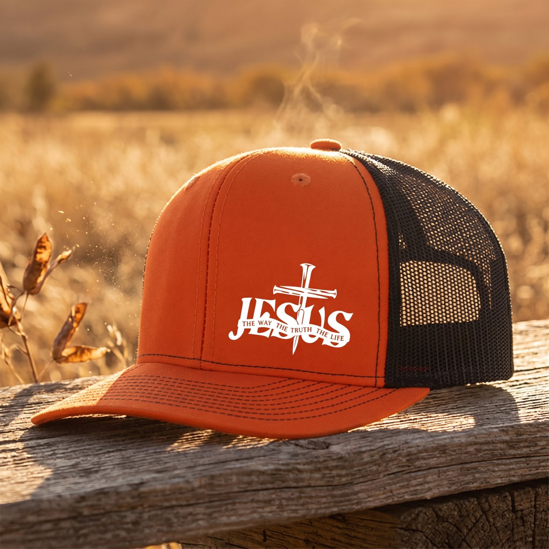 🔥LAST DAY 49% OFF- 🙏 Inspirational Jesus Cross Mesh Trucker Hat