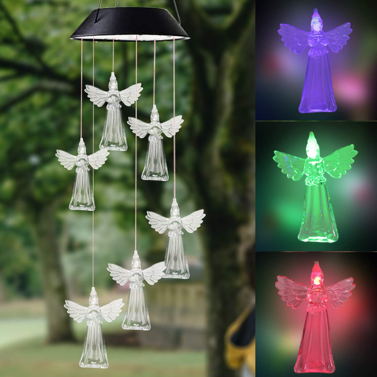 Colorful LED Solar-Powered Light Bulb Wind Chimes (🔥2025 BEST GIFT TO FAMILY🔥)