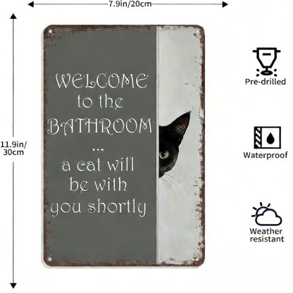 🏆New Year 50% OFF - 🐱Vintage Black & White Cat Wall Art