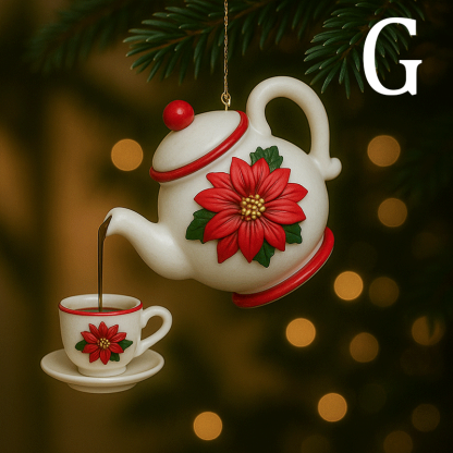🏆 500K+ SOLD! ✨2025 USA✨Christmas Teapot Ornament