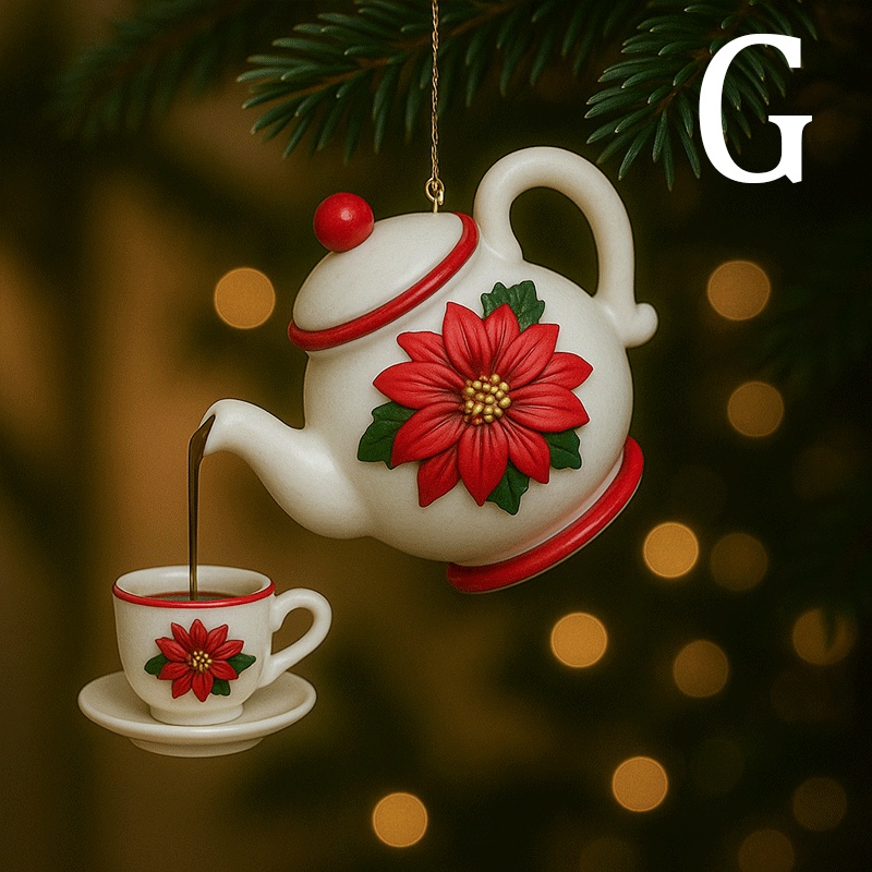 🏆 500K+ SOLD! ✨2025 USA✨Christmas Teapot Ornament