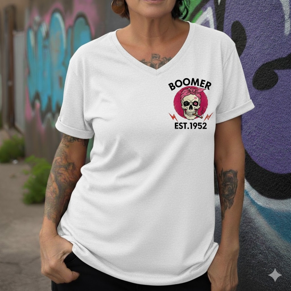 Walk Away I'm A Grumpy Old Lady Custom Year Of Birth Women's T-Shirt