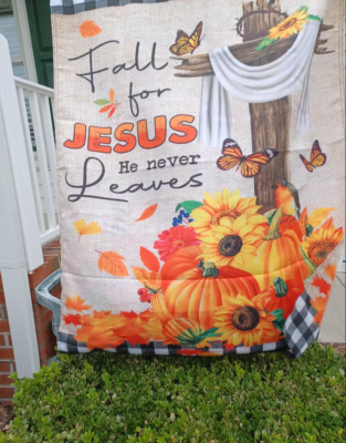 fall decorative flags