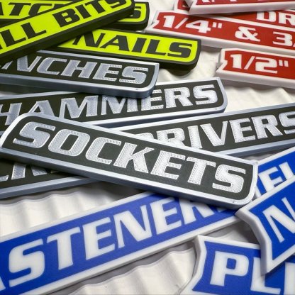 🔥Hot Sale🌟12 Pack of  Magnetic Toolbox Labels🔩