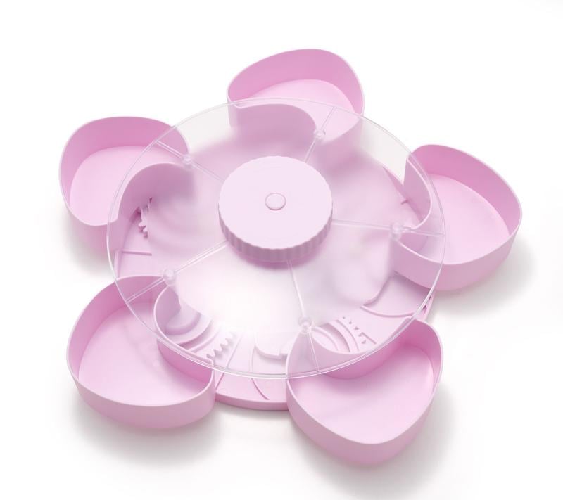 Divided Serving Tray That Spins – Perfect for Snacks, Dips & Party Appetizers