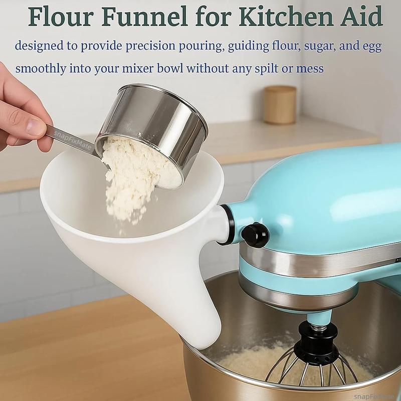 🔥✨Flour Funnel for Kitchen Aid Stand Mixer