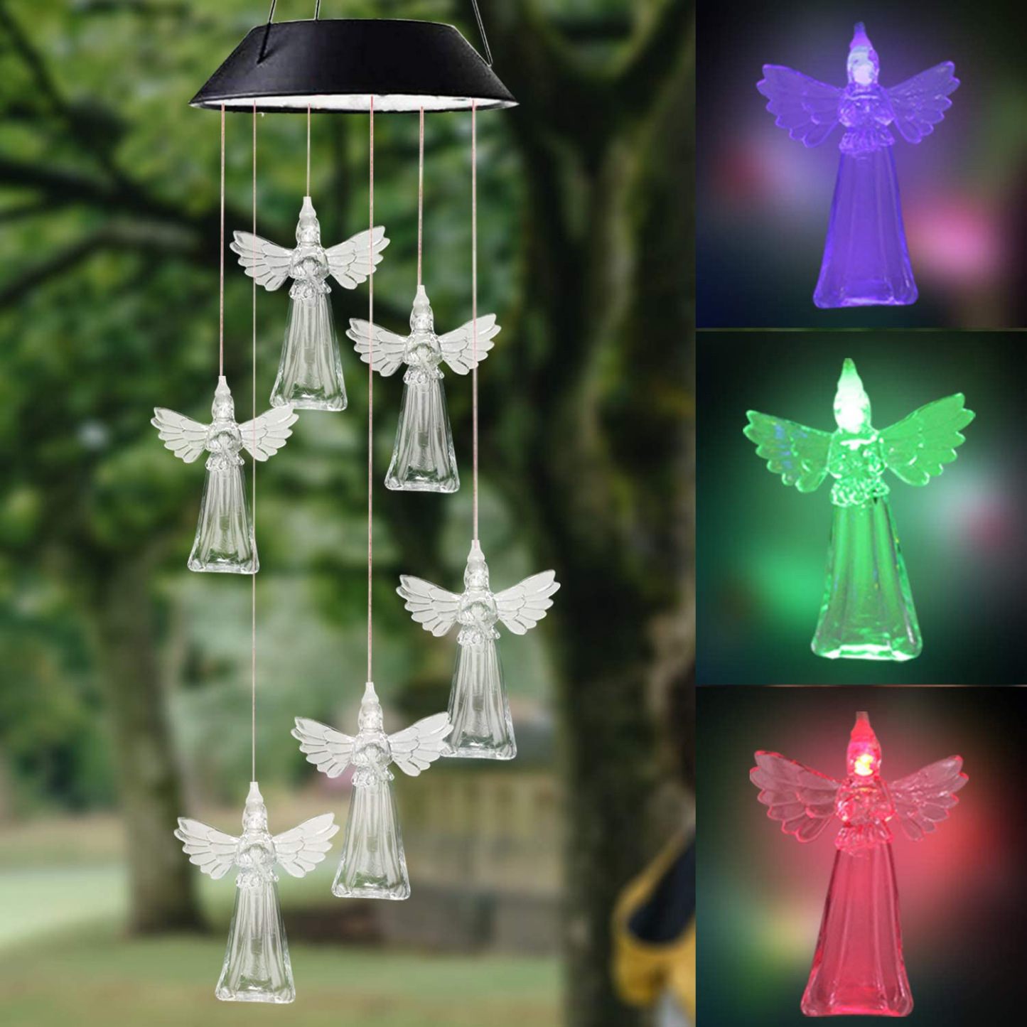 Colorful LED Solar-Powered Light Bulb Wind Chimes (🔥2025 BEST GIFT TO FAMILY🔥)