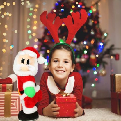 🏆 500K+ SOLD! ✨2025 USA🎁Singing Hip Shaking Santa Toys