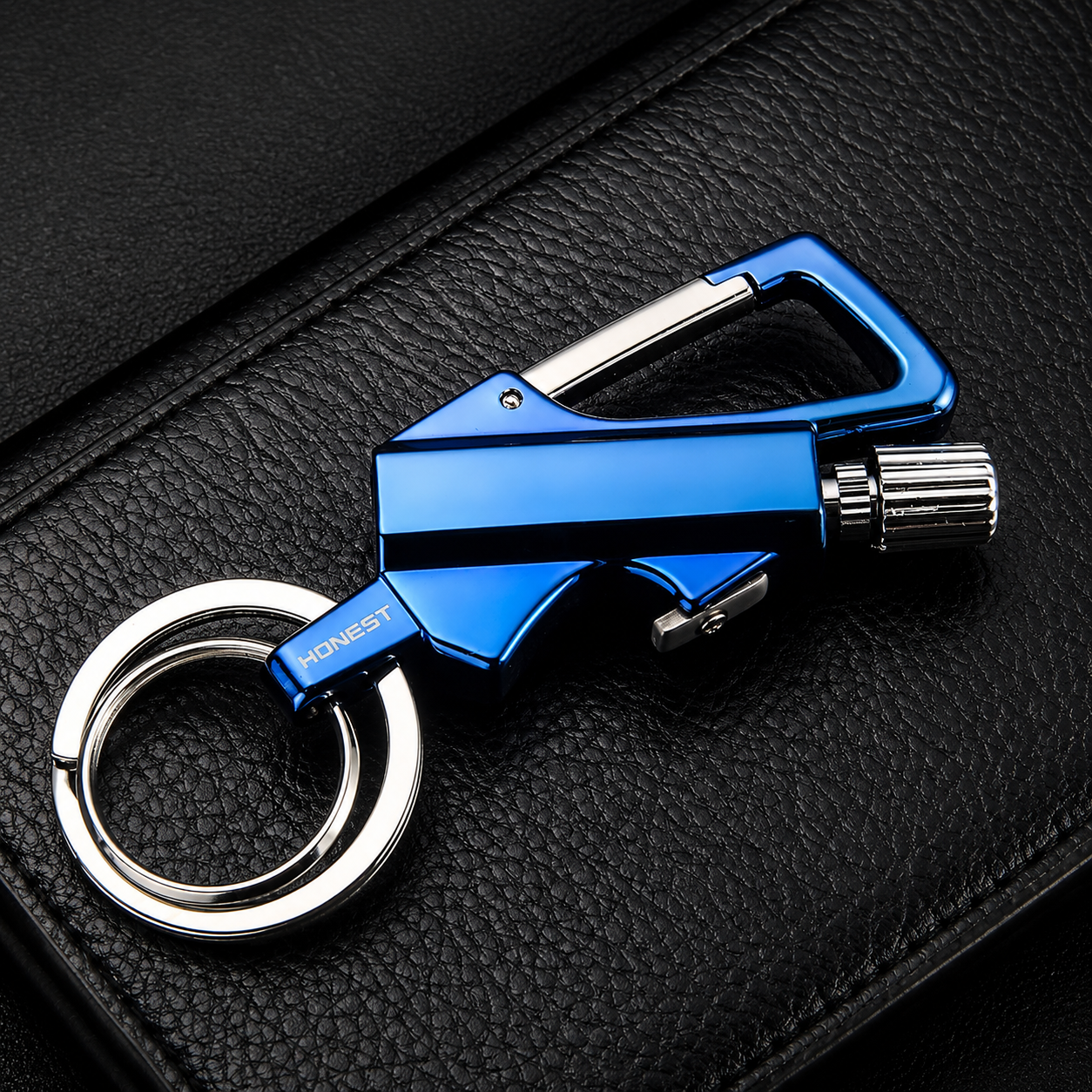 3-in-1 EDC Keychain Multi-Tool – Permanent Match Lighter, Bottle Opener