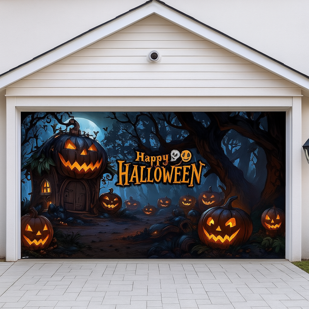 Halloween Garage Door Cover