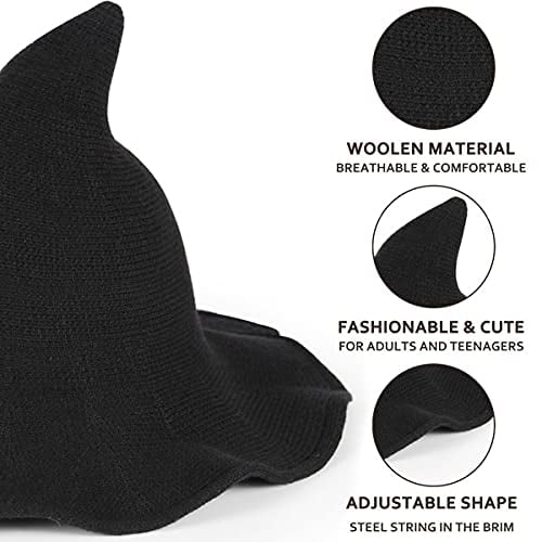 2025 Halloween Warm Wool Felt Fedora Hat