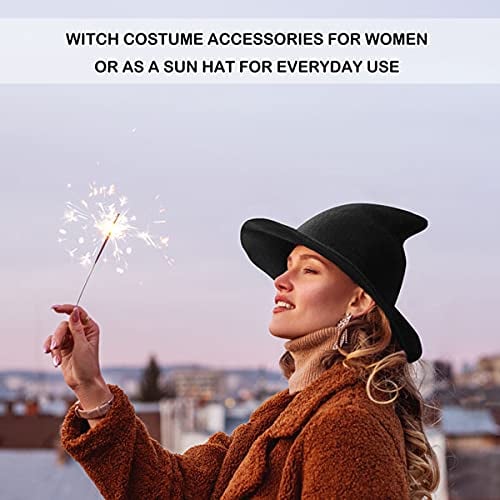 2025 Halloween Warm Wool Felt Fedora Hat