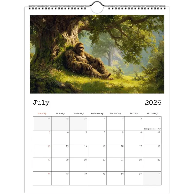 2026 Bigfoot Calendar