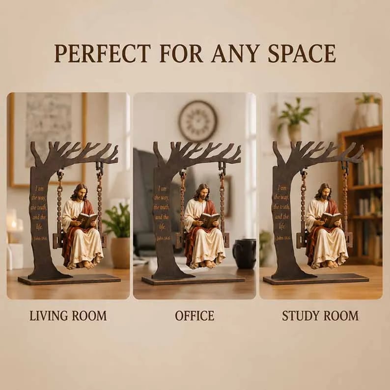 🔥Last Day 50% OFF - ✝️📚Christian Jesus Swing Ornament
