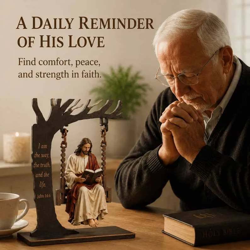 🔥Last Day 50% OFF - ✝️📚Christian Jesus Swing Ornament