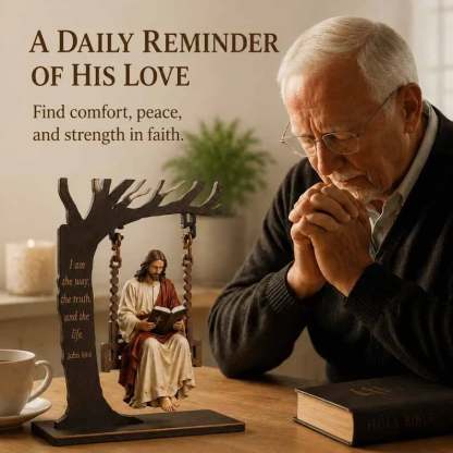 🔥Last Day 50% OFF - ✝️📚Christian Jesus Swing Ornament