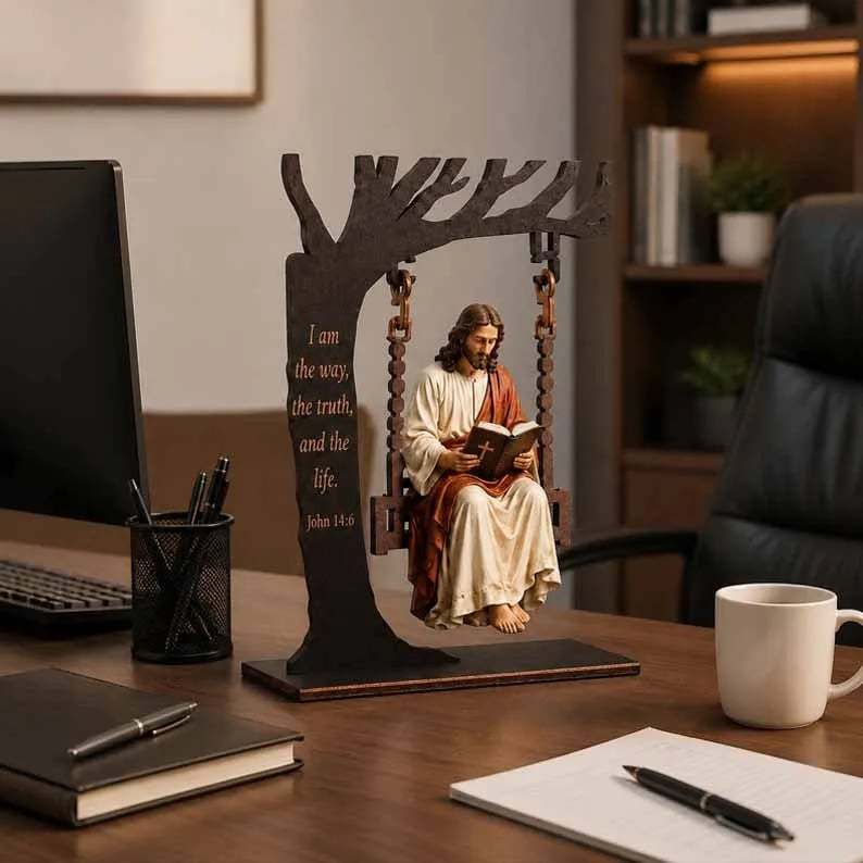 🔥Last Day 50% OFF - ✝️📚Christian Jesus Swing Ornament