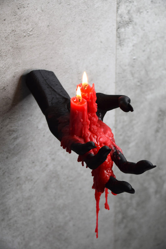 Life-Size Witch Hand Decoration – Handheld Gothic Halloween Prop & Display Replica