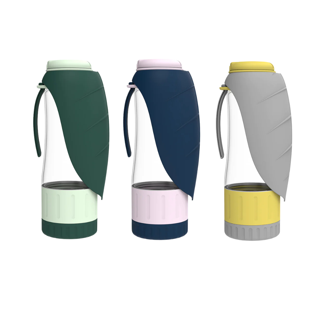 2-in-1 Portable Dog Water Bottle & Food Bowl