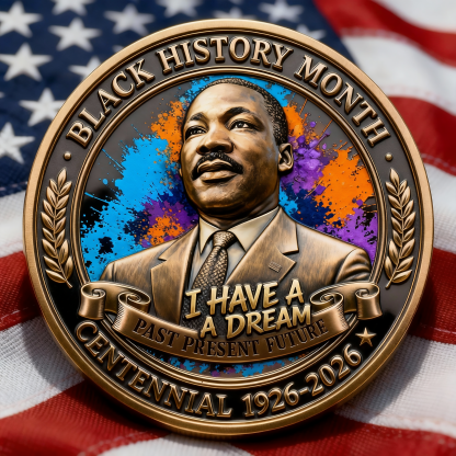 Black History Month Centennial Commemorative Coin