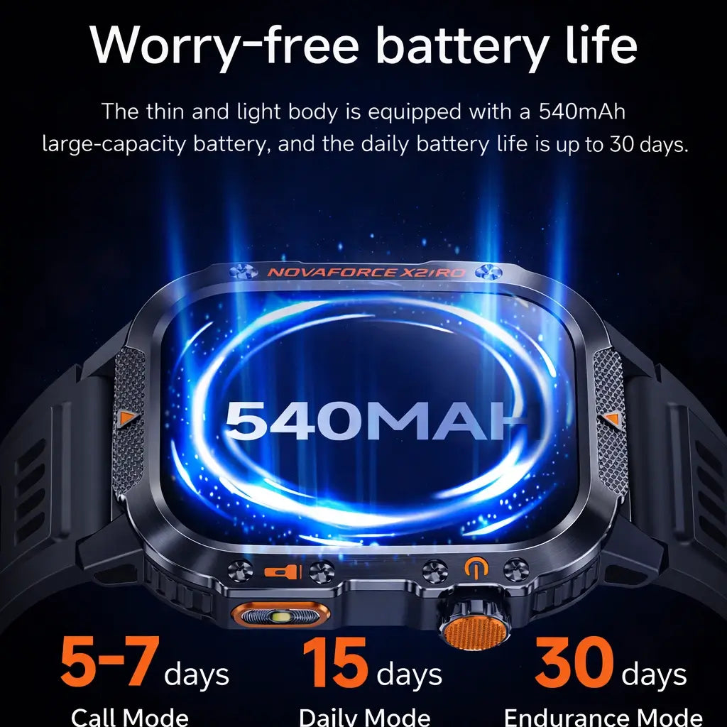 NovaForce X2 Pro – Rugged GPS Smartwatch