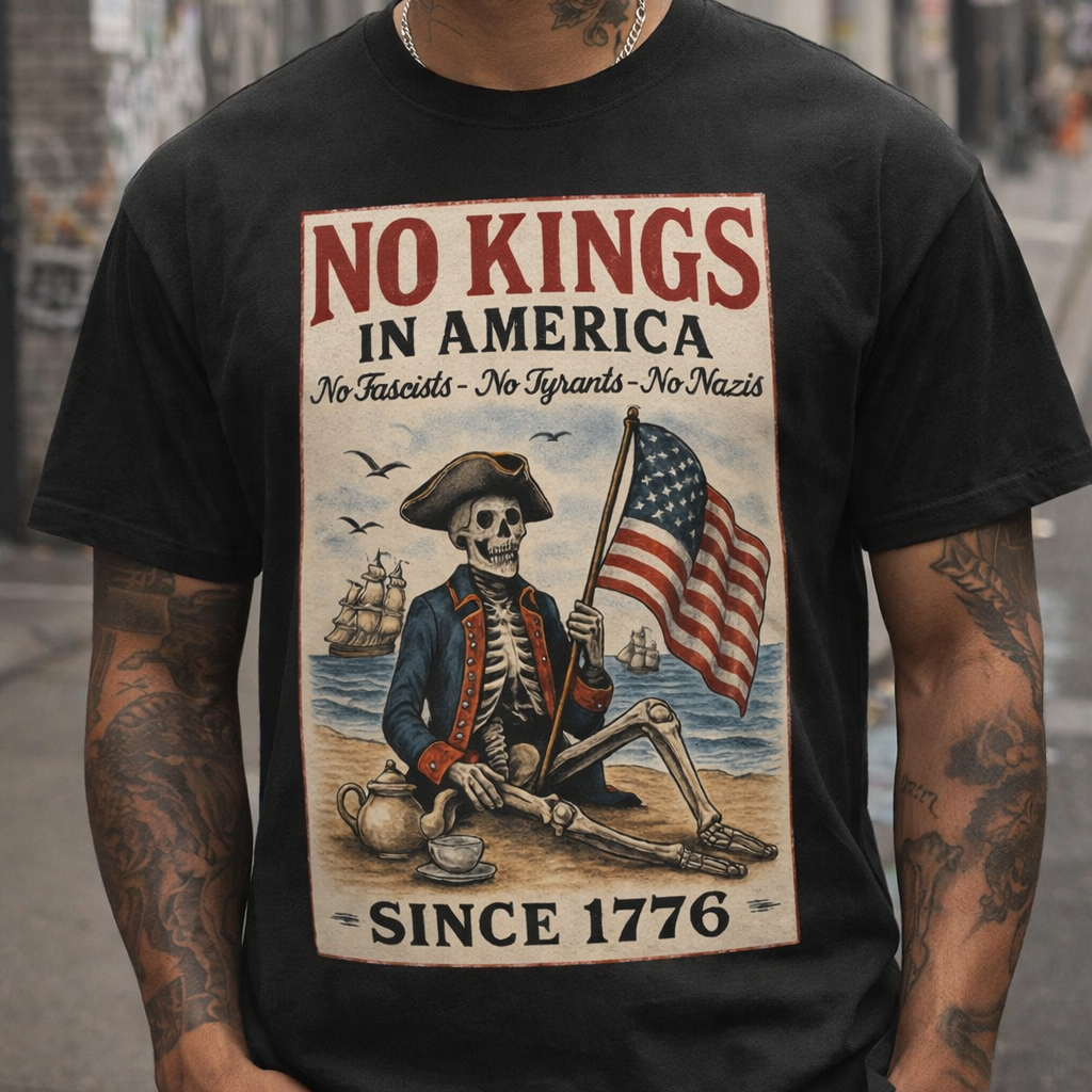 No Kings In America Political Protest Shirt