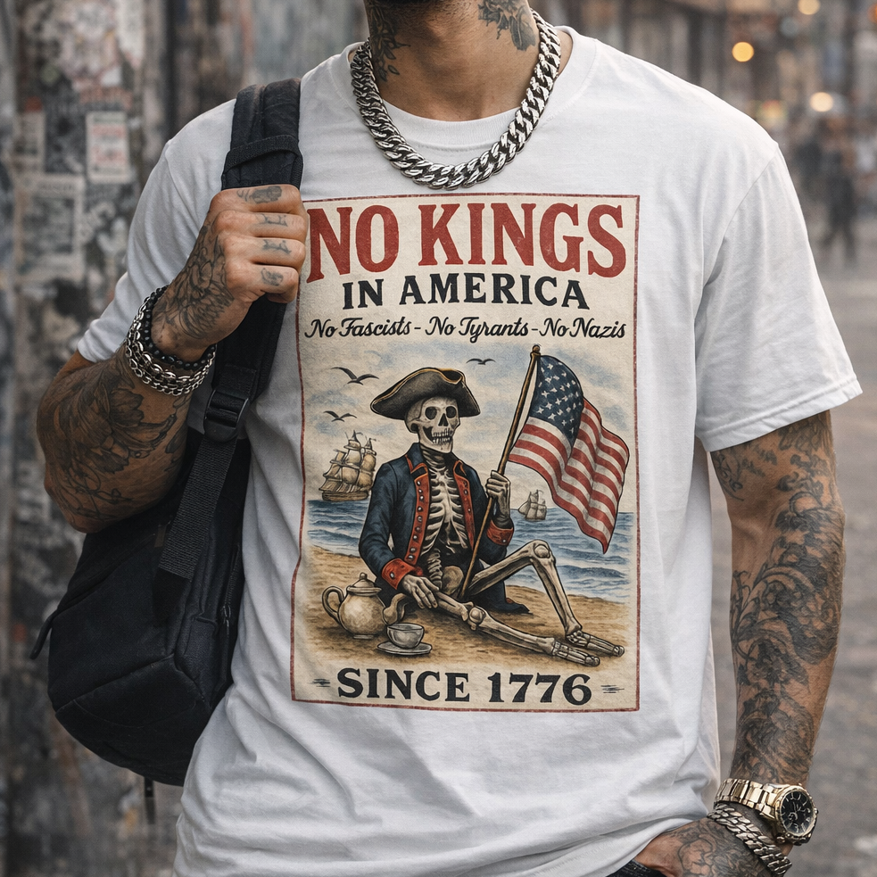 No Kings In America Political Protest Shirt