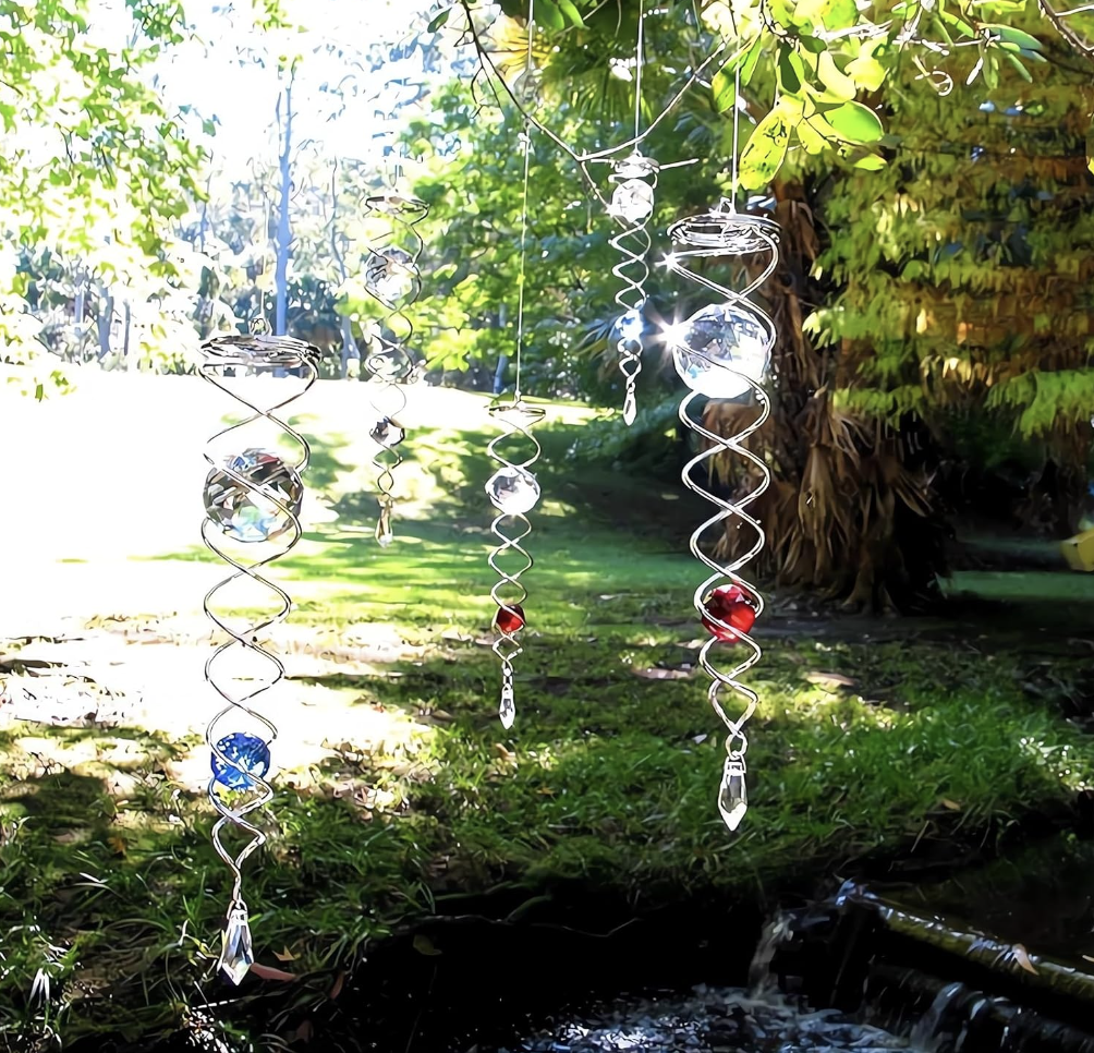 🔥 Last Day Sale Price |✨ Handmade Sacred Journey Spiral Crystal (14 inches Length)