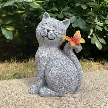 Solar Kitty Garden Night Lamp