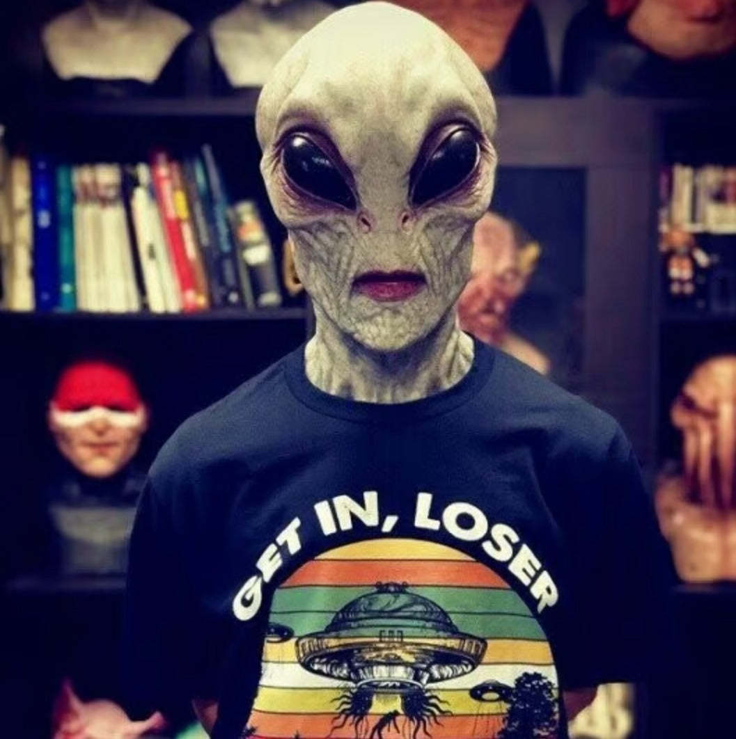 Máscara de Alien Realista Halloween ☠️