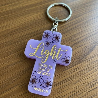 Cross keychain