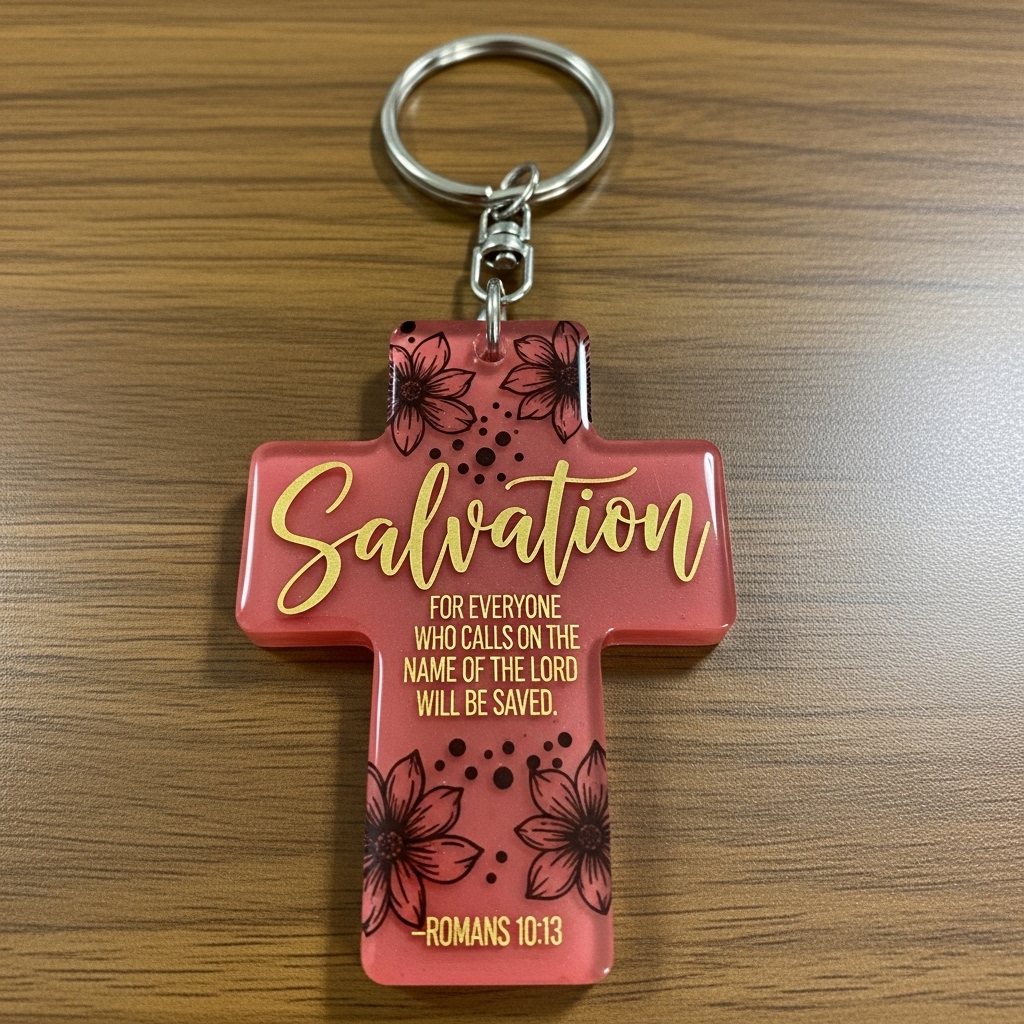 Cross keychain