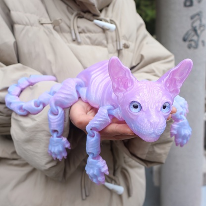 23cm/9.06inch 3D Printed Articulated Cat Figure