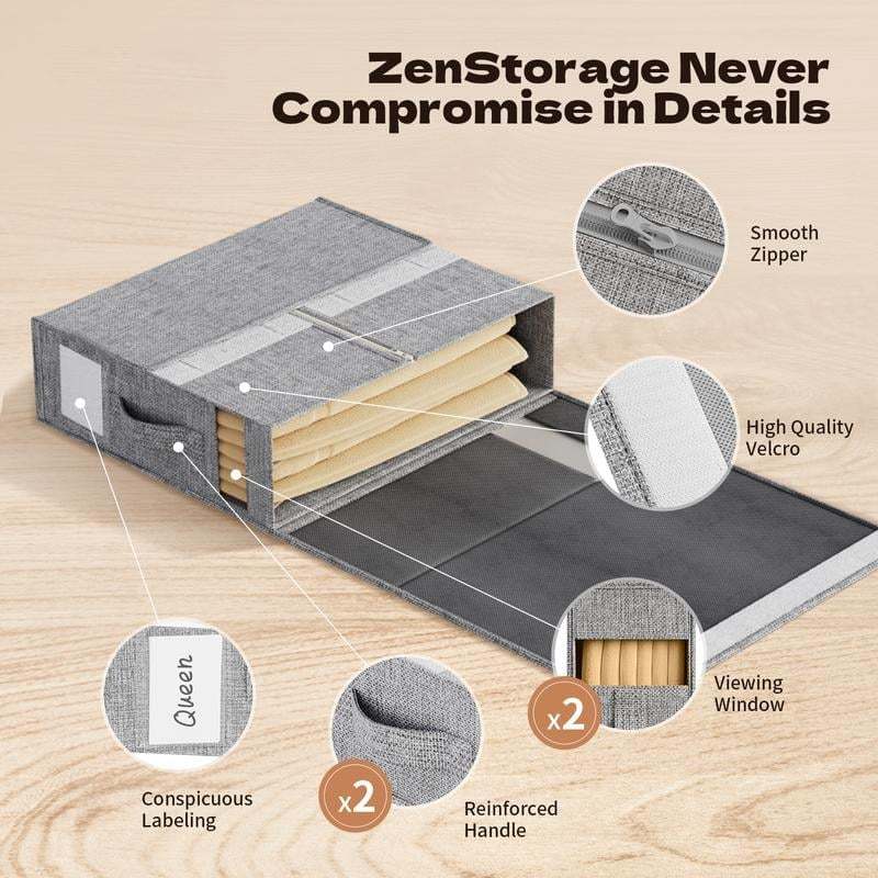 Multi-Use Storage Bags 4Pack Dustproof Organizer For Bedding Quilts Blankets