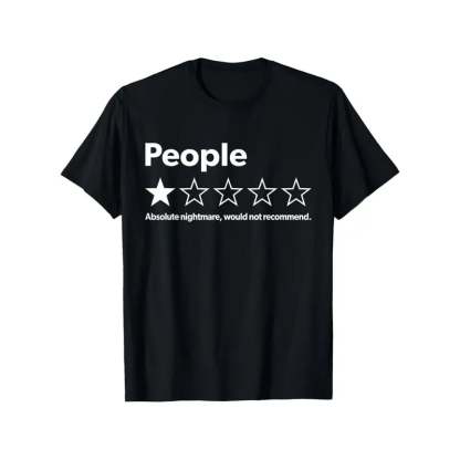 Funny Review People One Star: Absolute Would T-Shirt