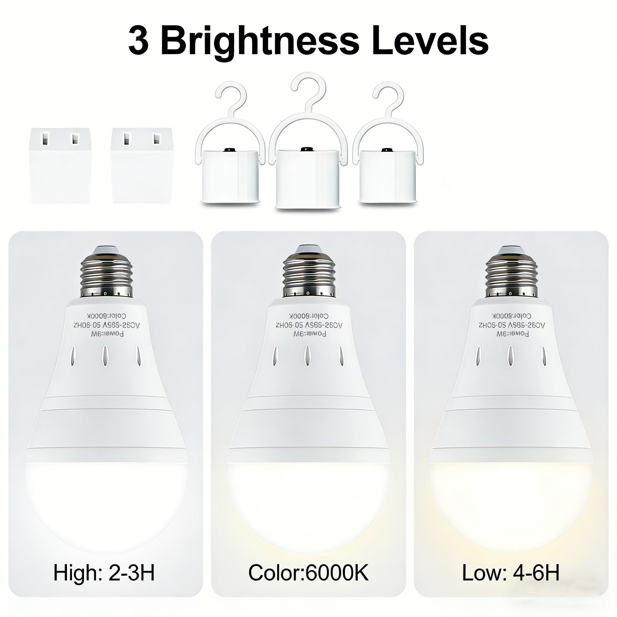 3-Pack / 6-Pack Rechargeable Emergency Light Bulbs 💡