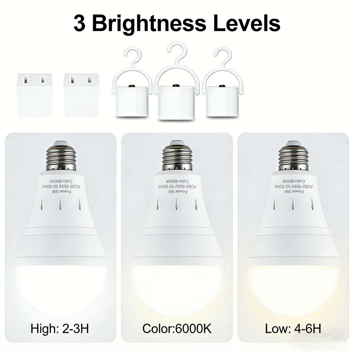 3-Pack / 6-Pack Rechargeable Emergency Light Bulbs 💡
